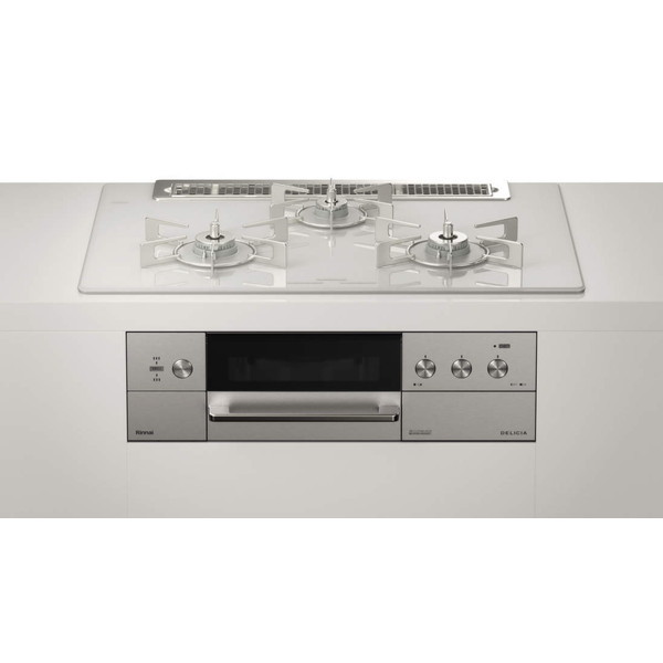 RHS71W30E14RCASTW-LP ステンレス DELICIA(デリシア) [ビルトインガスコンロ (プロパンガス用3口左右強火力タイプ幅75cm)]