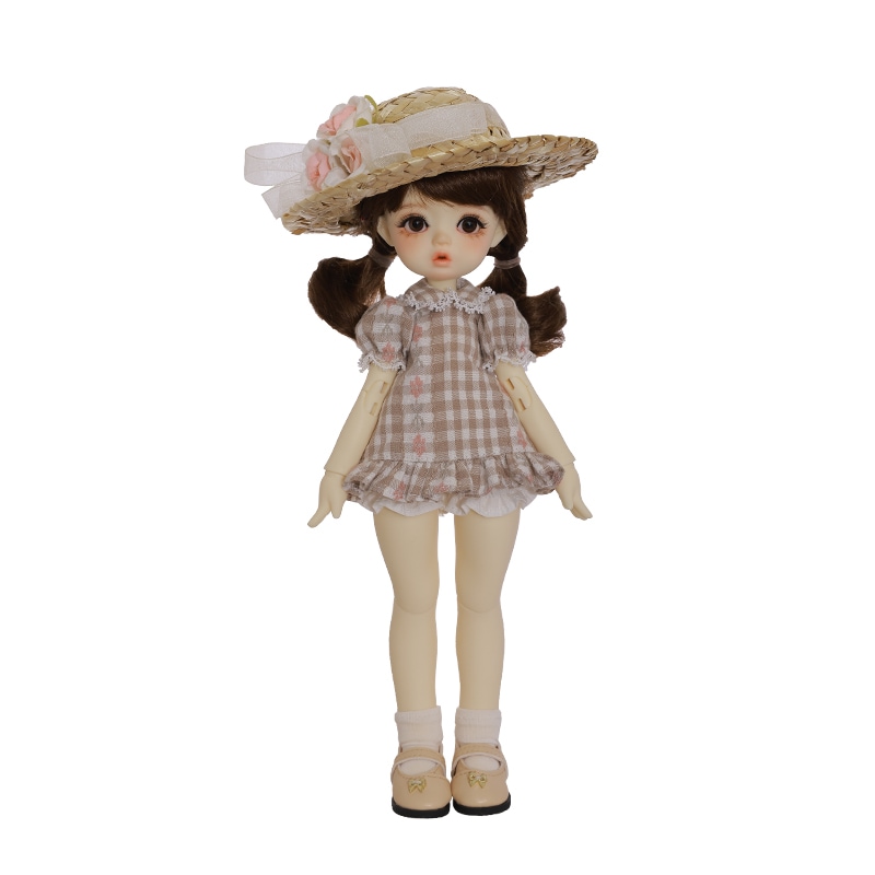 球体関節人形Jenoかわいい麦冬麦わら帽子高級樹脂現物本物BJD/SD 1/6