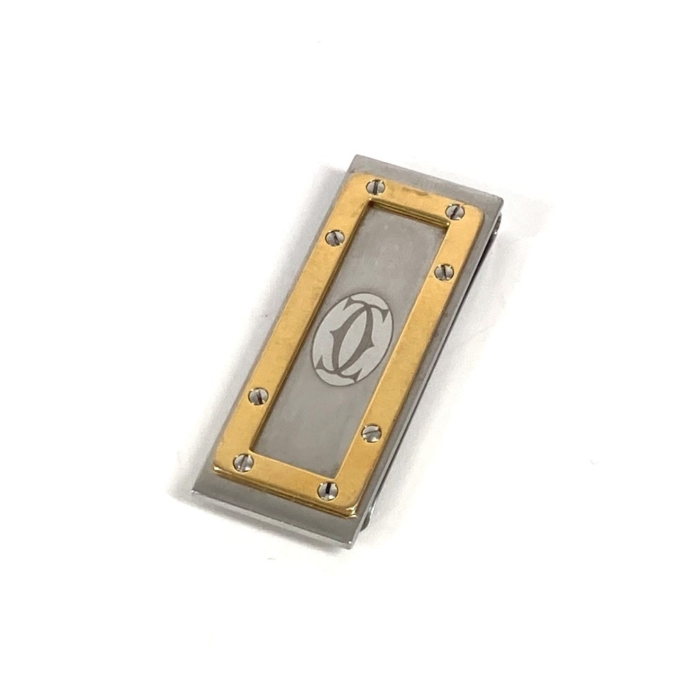 マネークリップ ロゴ サントス コンビ 財布 SS シルバー