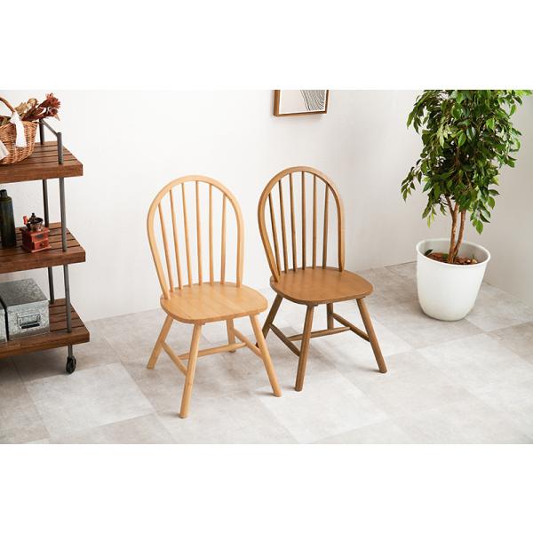 ウィンザーチェア ダイニング 椅子 2脚セット アンティーク クラシカル おしゃれ 天然木 いす イス エレガント 座面高42cm