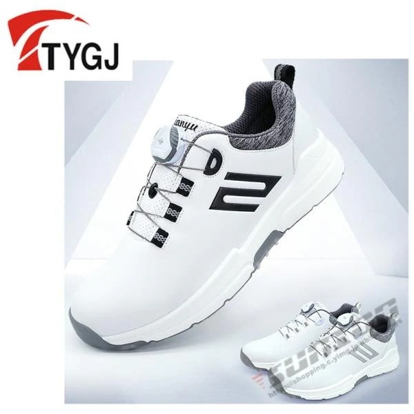 ゴルフ ゴルフシューズ ダイヤル式 ソフトスパイク メンズ スパイクシューズ スニーカー 靴 紳士 防水 人工皮革