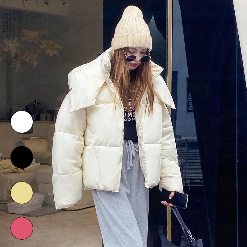 人気 冬 4色 韓国ファッション ダウンコート 大きいサイズ ダウンジャケット ショートコート 韓国 コート レディース服 コットン ジャケット 冬 ダウンジャケット/コート レディース