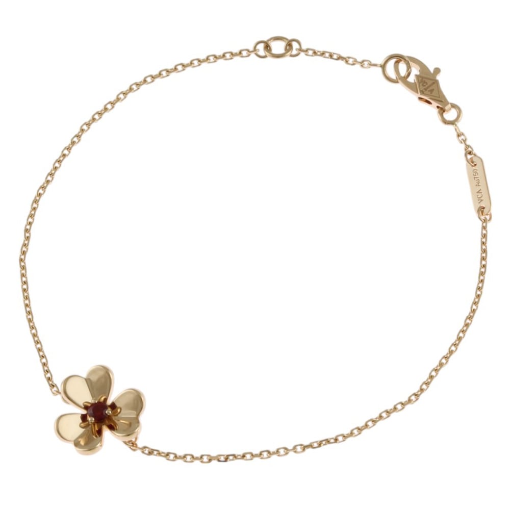 ヴァンクリーフ＆アーペル フリヴォル ブレスレット 18金 K18ピンクゴールド ルビー Van Cleef & Arpels 中古 美品