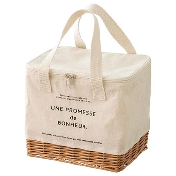 保温保冷バッグ ボヌールカゴ付クールバッグ-2(4個) ヘッズ1枚