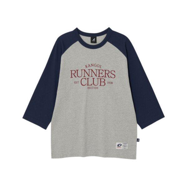M 長袖Tシャツ CQK KREC-LT35340DB アスリート ラグラン スリーブ Tシャツ 3534 ダークブルー