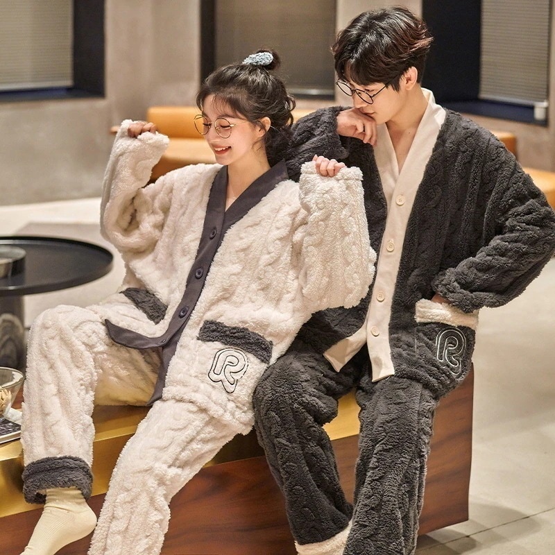 パジャマカップルペアルックルームウェアフランネル冬フラノペアパジャマ長袖　パジャマペアルックお揃いレディースメンズネグリジェレディース単品売り