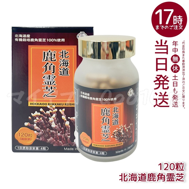 伊段 北海道鹿角霊芝 120粒 サプリメント 健康食品 国内正規品