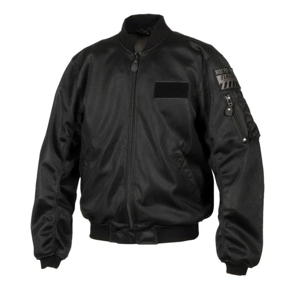 バイク用 春夏 ベンタスMA-1 タイプＡ ブラック/LLサイズ FJ-S219/BLACK/LL