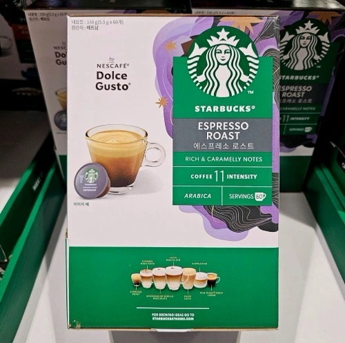 スターバックスドルチェグストカプセルコーヒー60個コストコ大容量ホームカフェハウスブレンドエスプレッソロースト[原産地：ベトナム]