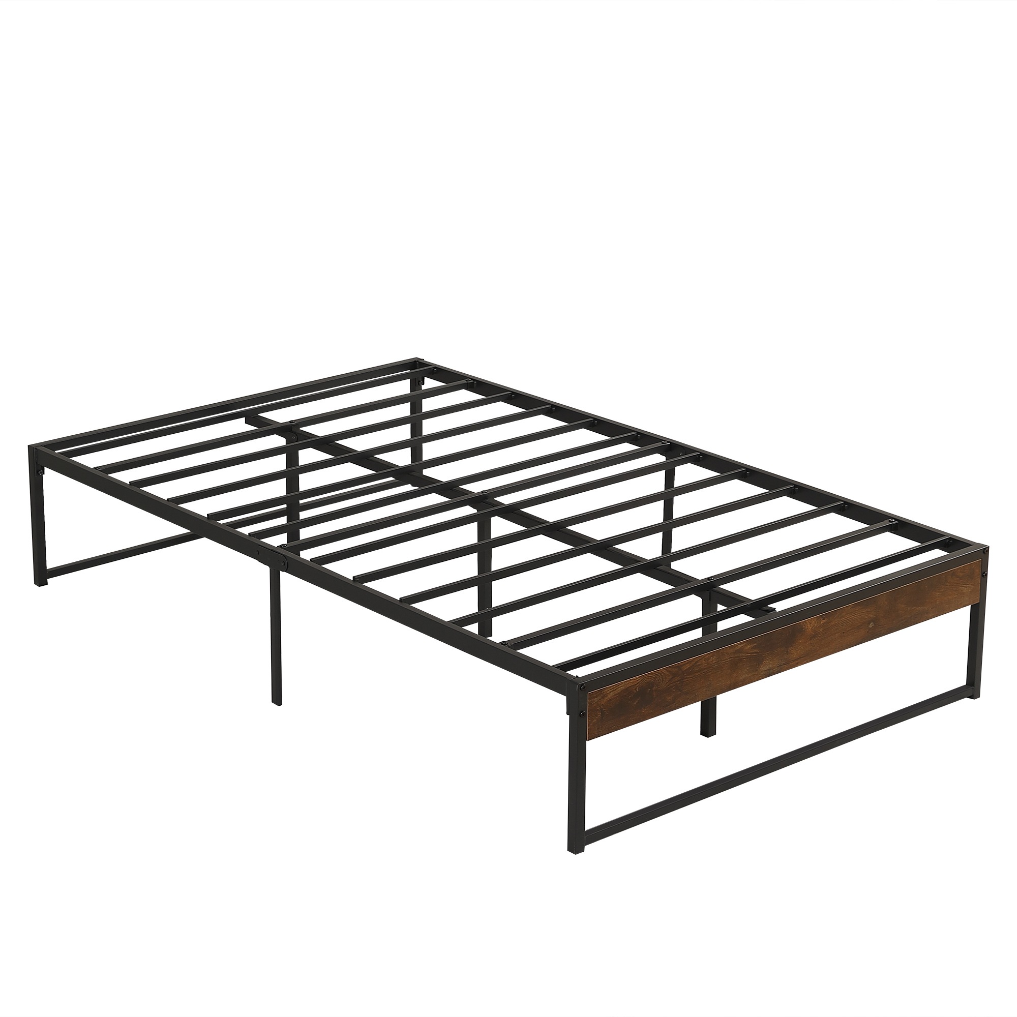 【12】【セミダブル SD】ベッドフレーム パイプベッド セミダブル SD ベッド パイプ+木 シングルベッド ダブルベッド アイアンベッド ベッド 木製 パイプフレーム 下収納 シンプル 組立品