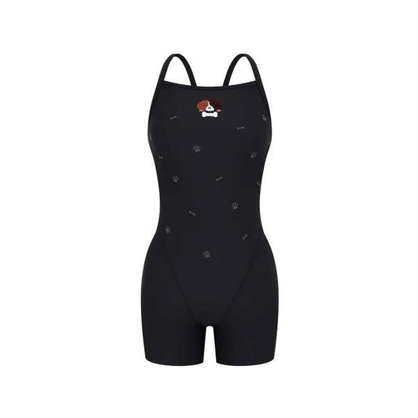 女性用カーリーパーム3分丈ドロップバック（A6SL1CE03_BLK）