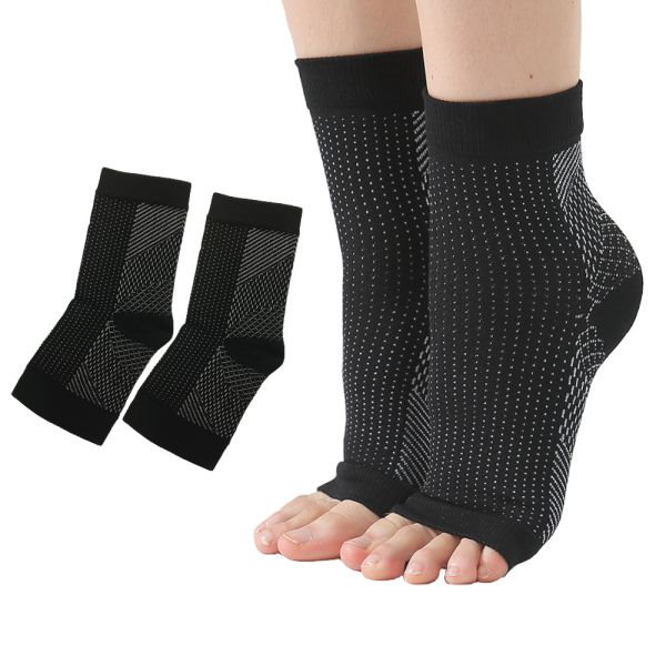 足首圧縮ソックス XL 4組 足底サポート ソックス 足首サポーター