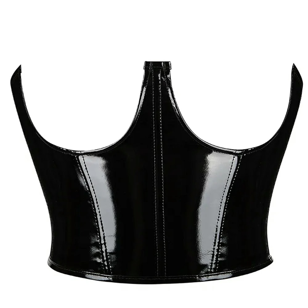 エナメル ジブラックレザーウエスト コルセット S M L XL 黒色 皮 革 ボディースーツ 仮装 コスプレ 衣装 腰 コスチューム SM風 ボンデージ 大人 ハロウィン mt042xxxxxxxx