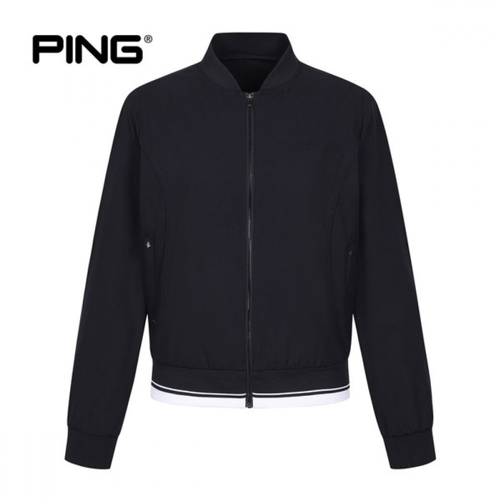 [ping] 女性用スタッズ付きシングルレイヤーブルゾンジャンパー