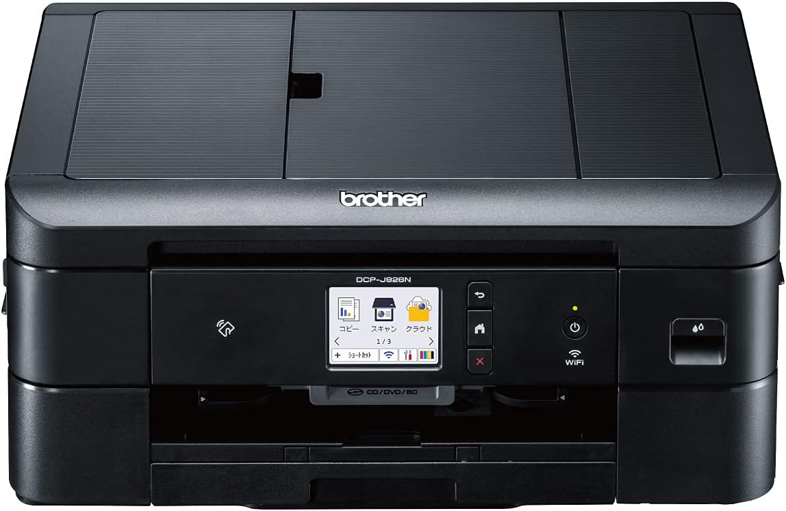 ブラザー工業 プリンター A4インクジェット複合機 DCP-J926N-B (ブラック/Wi-Fi/自動両面印刷/スマホ・タブレット接続/ADF/レーベル印刷/2021年モデル) 通常