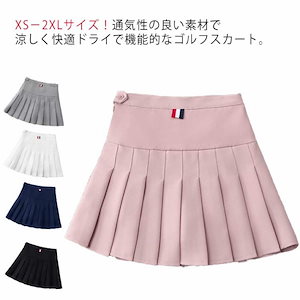 ゴルフスカート レディース プリーツスカート ミニ スカート テニス aライン ゴルフウエア