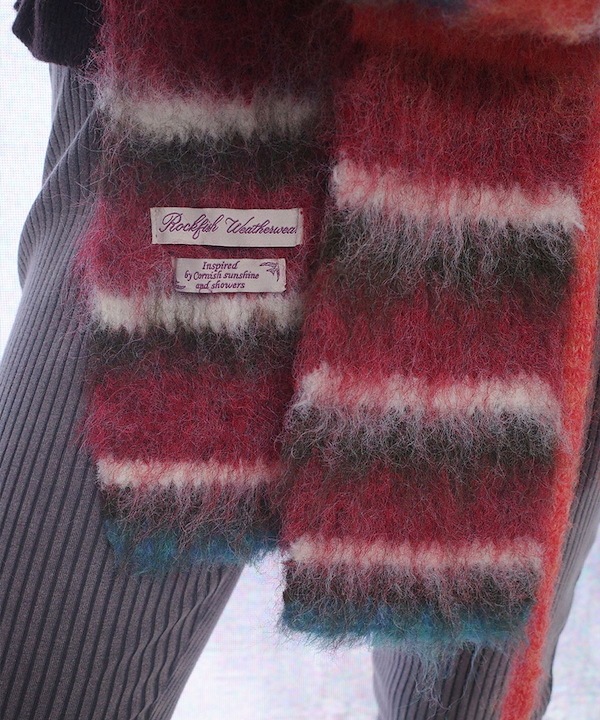 ROCKFISH WEATHERWEAR ストライプシャギーマフラー Qoo10 rockfish weatherwear STRIPE SHAGGY ストライプ