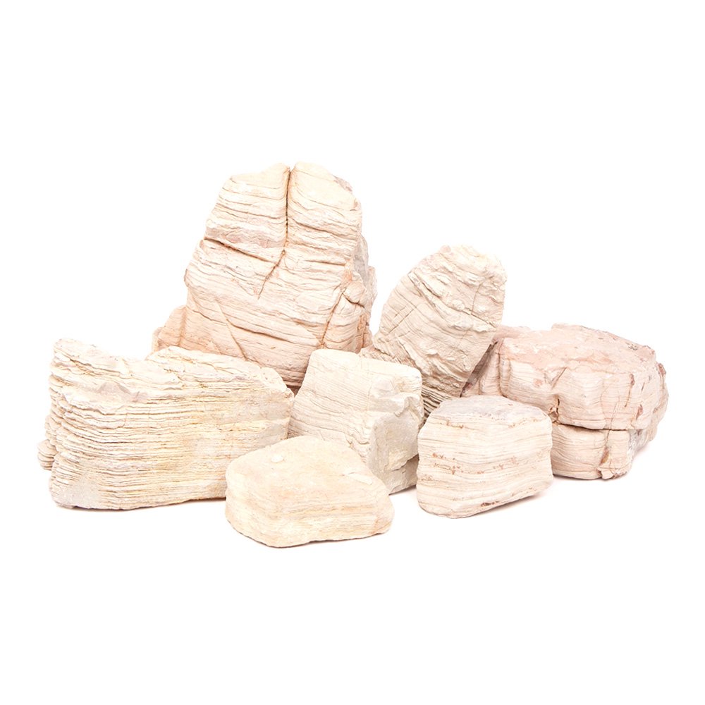 形状お任せ　淡層石　サイズミックス　５ｋｇ　４５ｃｍ水槽向け　アクアリウム　レイアウト素材　ＣＲＣ21―20―99―10―00