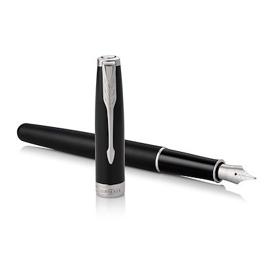 他サイト： PARKER パーカー 万年筆 ソネット マットブラックCT 細字 18金ペン先 ギフトボックス入り 正規輸入品 1950879ASZの商品画像