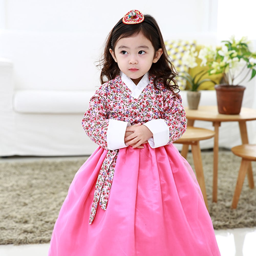 （キッズ）編組キッズ女の子のシャクナゲの服