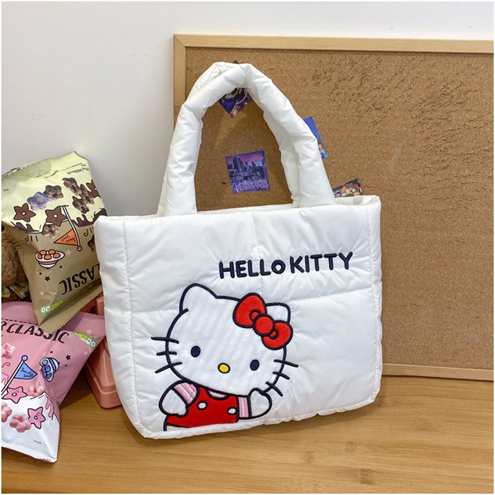 [당일배송] 산리오 퀼팅 보부상 스퀘어백 패딩백 쇼퍼백 4colors 15,111円