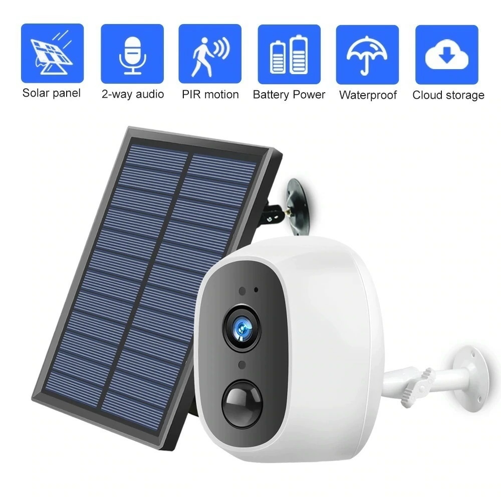 ソーラーパネルワイヤレス無線 lan カメラ 1080 1080p フル hd 屋外屋内セキュリティ 6,036円