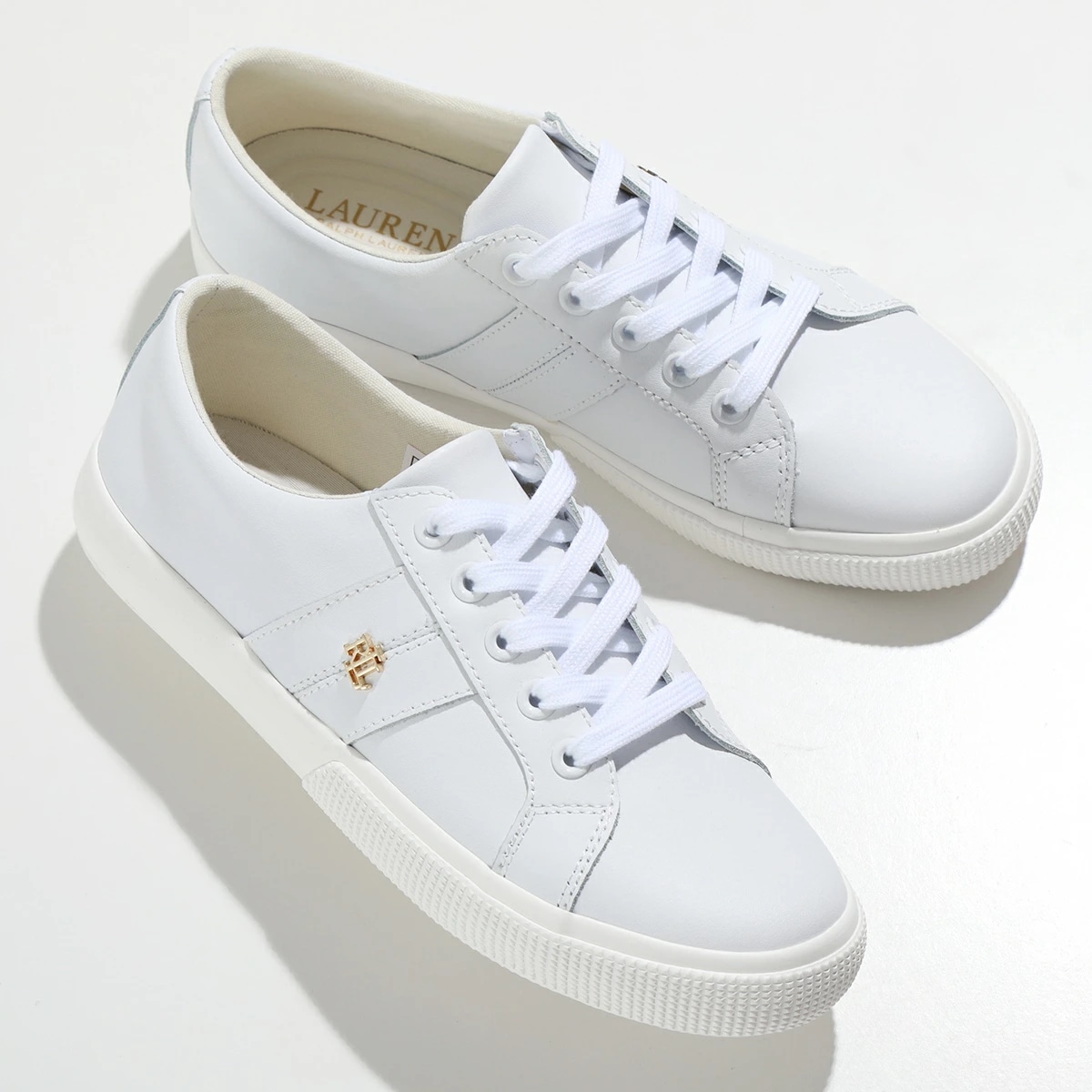 Lauren Ralph Lauren ラルフローレン スニーカー JANSON ジャンソン 802830937 レディース レザー ローカット シューズ 靴 006/WHITE