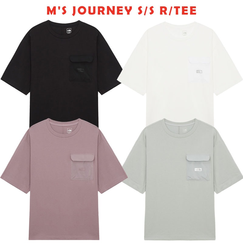 韓国正規品保証 関税負担なしNT7UR23A MS JOURNEY S S R TEEデイリー 基本 着装 男子 女子 人気 韓国 ファッション 男女共用 アウトドア