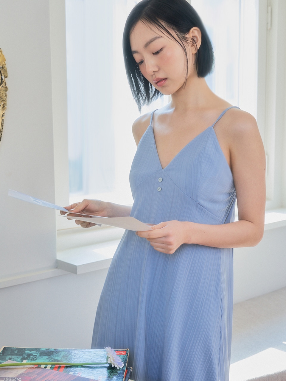 [SET] Clover slip pants blue 8,360円