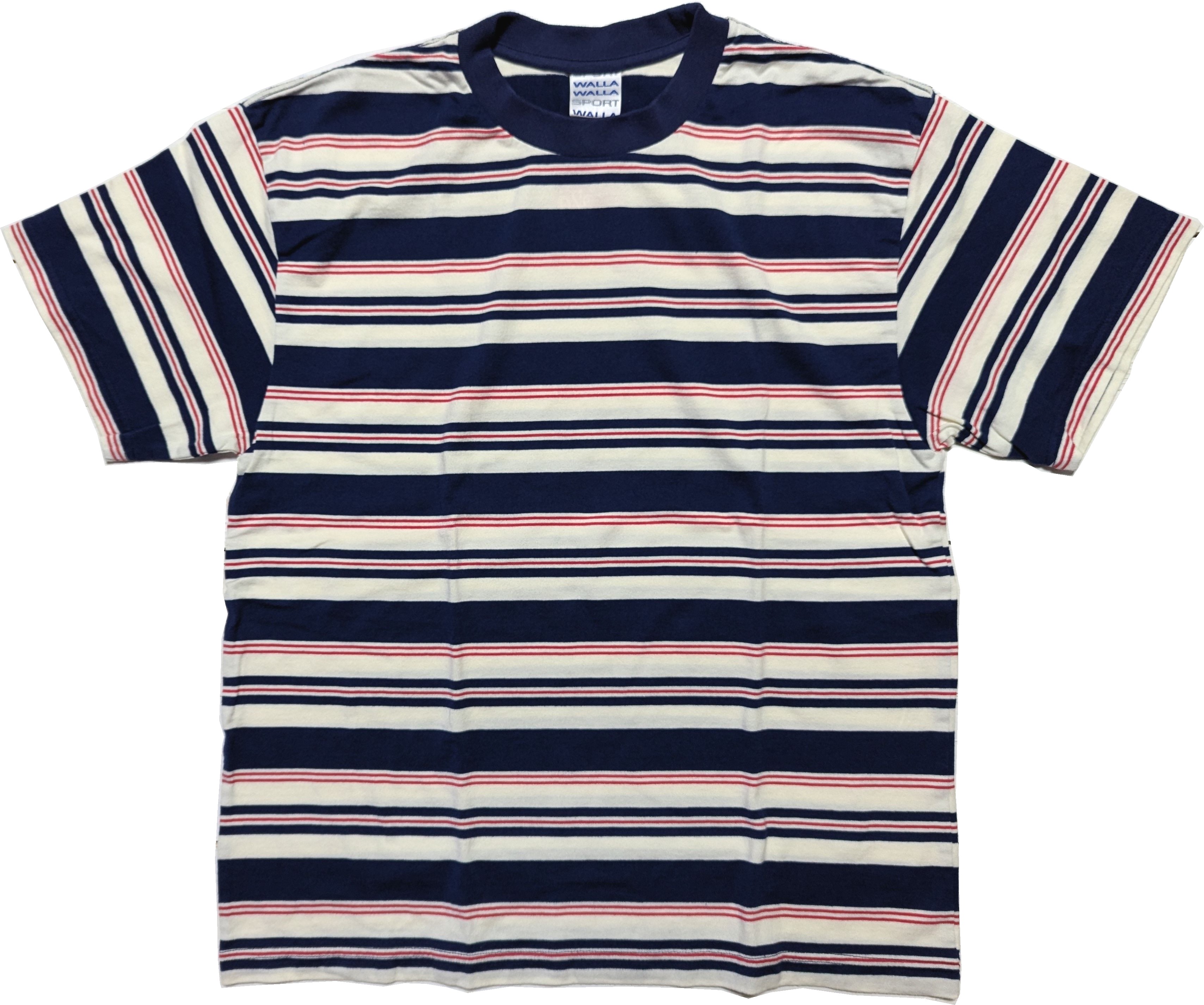 ショートスリーブ ストライプ ティー ネイビーアイボリー メンズ Tシャツ 日本製 S/S STRIPE TEE NAVY IVORY 029
