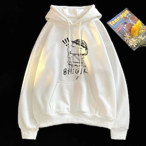 パーカー カップルカジュアルスウェット韓国おしゃれ 大いサイズトップスプルオーバートレーナー家族お揃い