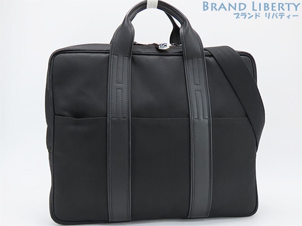 激レア美品エルメスアカプルコオディナトゥール2WAYブリーフケースビジネスバッグ書類かばんブラックトワルシェブロンレザー