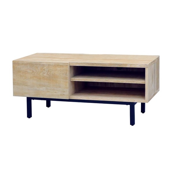 スチールレッグTV台約90cm幅 ナチュラル