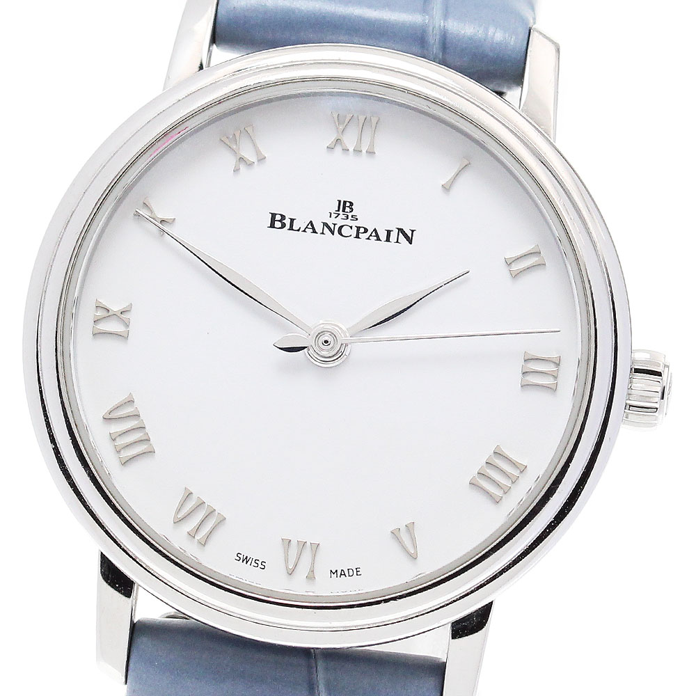 ブランパン Blancpain 6104-1127-95A ヴィルレ ウルトラスリム 自動巻き レディース 保証書付き_845631【中古】