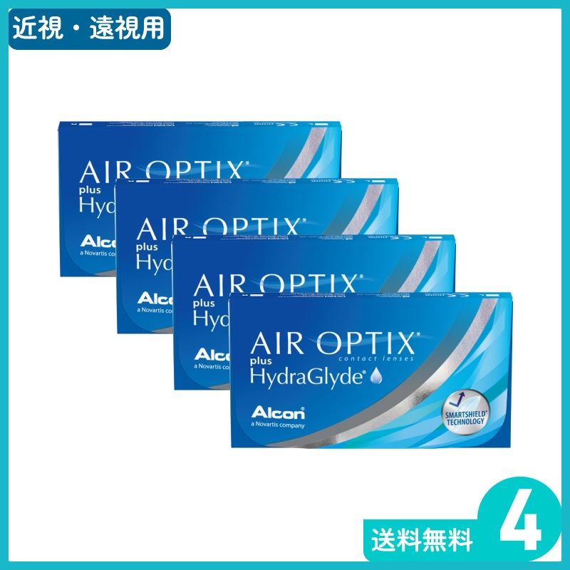 Ｏエアオプティクスプラスハイドラグライド 6枚 4箱 アルコン 2週間定期交換タイプ
