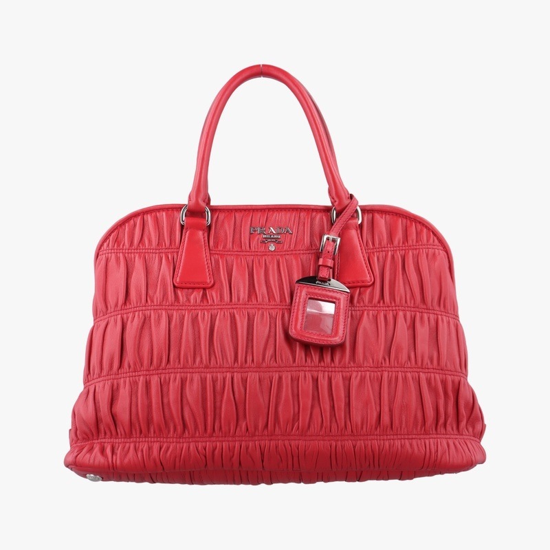 フオコ ナッパ ゴーフル　ギャザーレッドレザーB2588L180中古