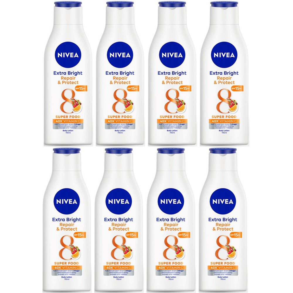 まとめ買いセット Extra Whiteシリーズ ボディローション 190ml x ８本 Repair ＆ Protect 海外直送品