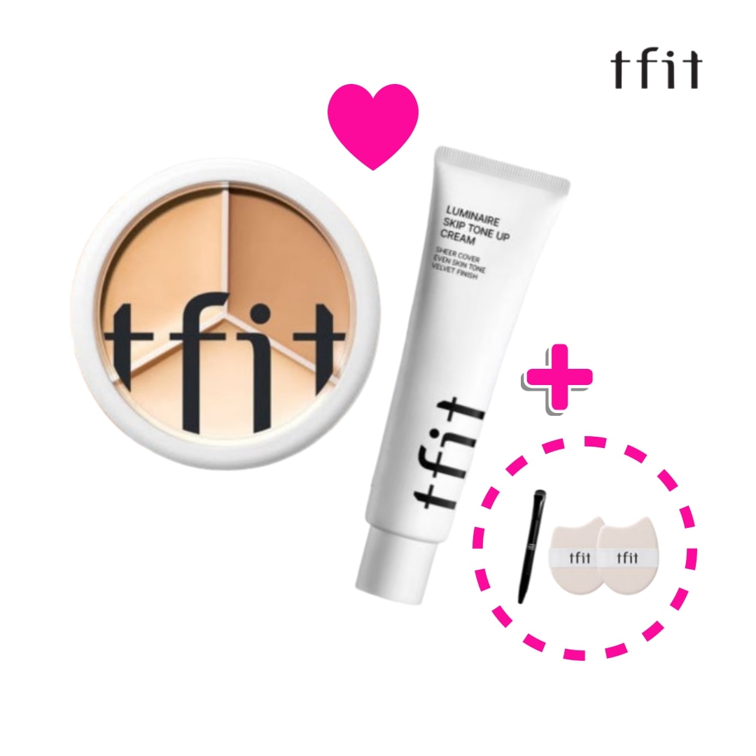 [SNS Hottem セット企画] カバーアッププロコンシーラー15g + ルミネア スキップトーンアップクリーム100g