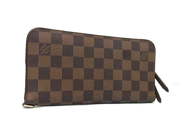 LOUIS VUITTON ルイ ヴィトン 長財布 ポルトフォイユ アンソリット N63071 エベヌ ゴールド金具 ダミエ・キャンバス ユニセックス 二つ折り財布【本物保証】