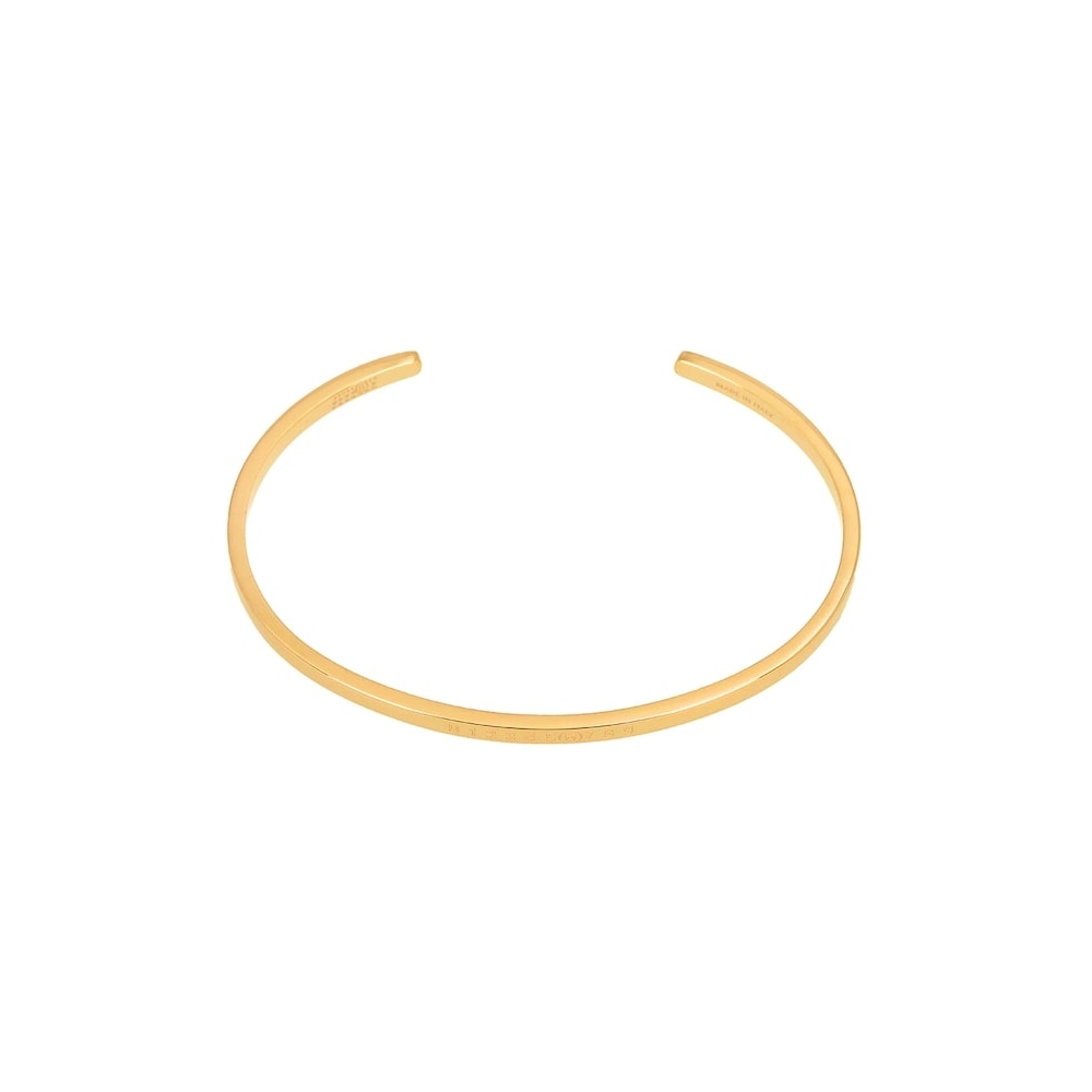 メゾンマルジェラ イングレイビングナンバリングロゴ cuff 3mm ブレスレット SM7UY0054 SV0310 950