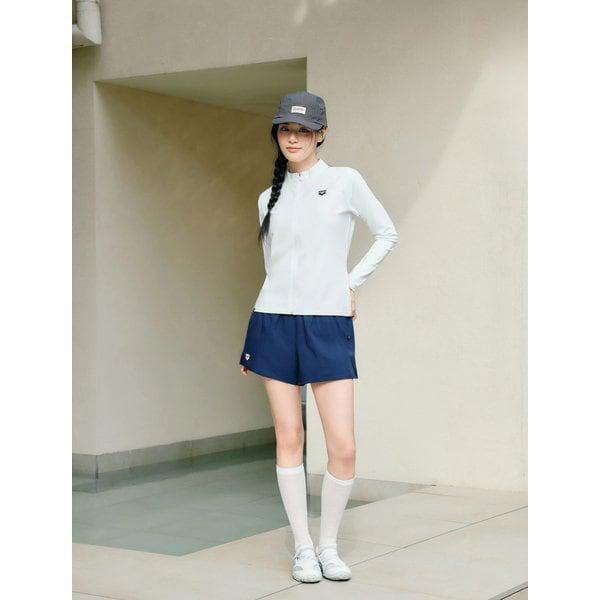 女性ビーチ365レギュラーフィット女性ジップアップラッシュガード水着(A5BL1QR42)OWT