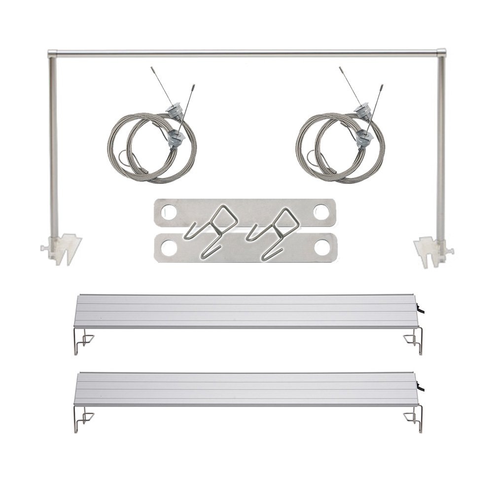 アクロ　ＴＲＩＡＮＧＬＥ　ＬＥＤ　ＧＲＯＷ＆ＢＲＩＧＨＥＴ　６００　吊り下げ用ライトスタンドセット　アクアリウム　照明　６０ｃｍ　ＣＲＣ10―15―10―40―10