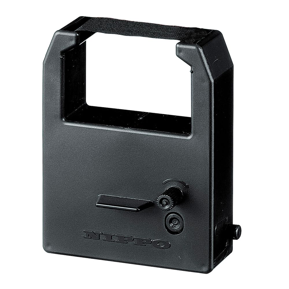 （まとめ買い）ニッポー タイムレコーダー交換用リボンカセット NTR-2700用黒1色 R-1 [x3]その他