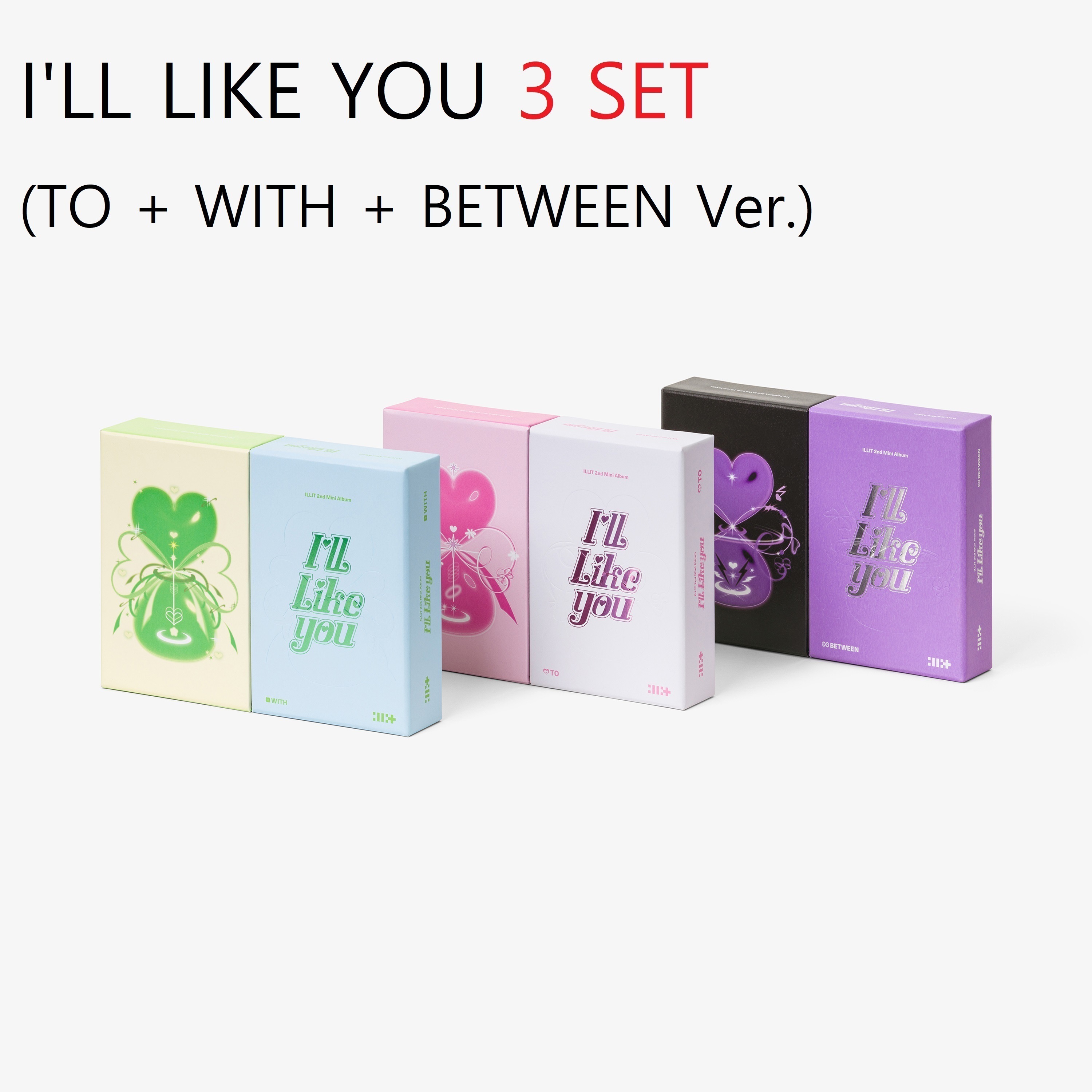 【SET商品】ILLIT [I LL LIKE YOU] (3 SET)（韓国盤）【正規輸入盤】