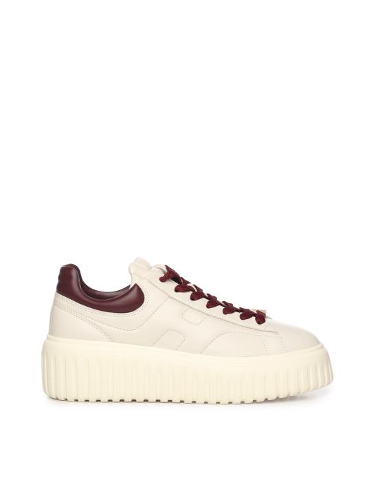 HOGAN Women Sneakers HXW6450FC60LE9 0MA6 Ivory Bordeaux
