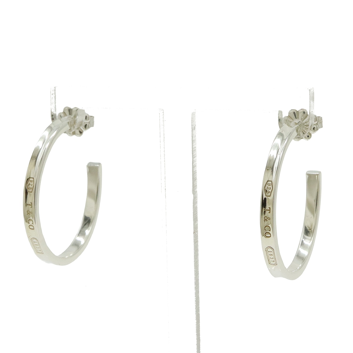 1837 ナロー フープピアス ミディアム SV925 シルバ