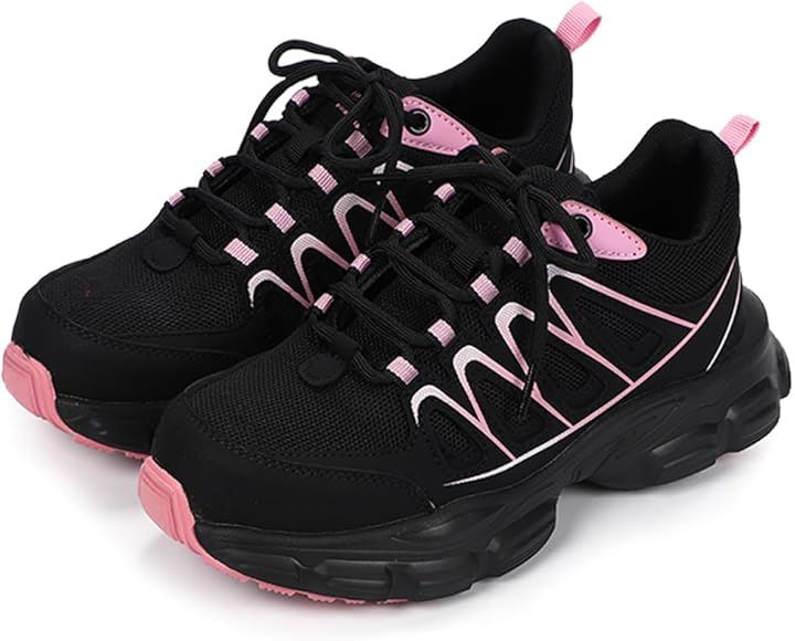 レディース トレッキング シューズ ハイキング 登山 安全靴 キャンプ ウォーキング 防滑 防水 透湿 おしゃれ(ブラック, 24.5 cm) 4,752円