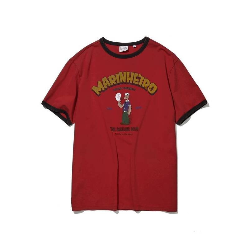 ペンフィールド PENFIELD ヴィンテージシリーズ MARINHEIRO リングスパン半袖Tシャツ レッド FS2KT55U 479829