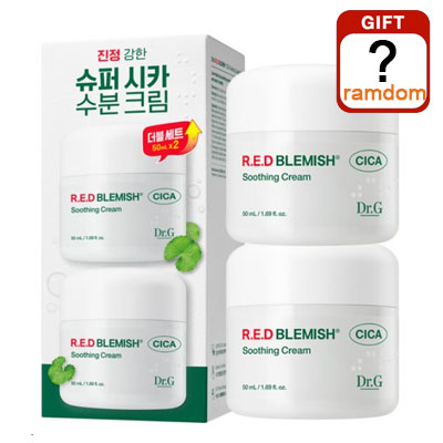 美しい世の中 ドクター誌 レッド ブレミッシュ シカ スージング クリーム デュオ 企画セット50ml2個 韓国人気化粧品 リーズナブルなクリーム