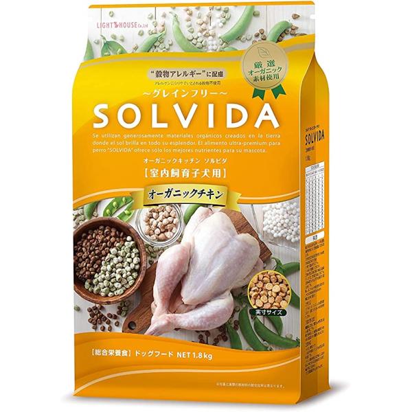 ソルビダ　グレインフリー　チキン　室内飼育子犬用　１．８ｋｇ